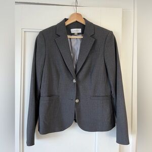 Women’s gray Calvin Klein blazer size six.